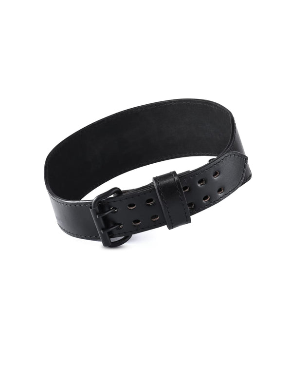 Weightlifting Belt Debossed - Black/Black