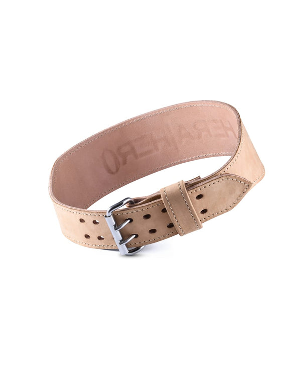 Weightlifting Belt Debossed - Beige